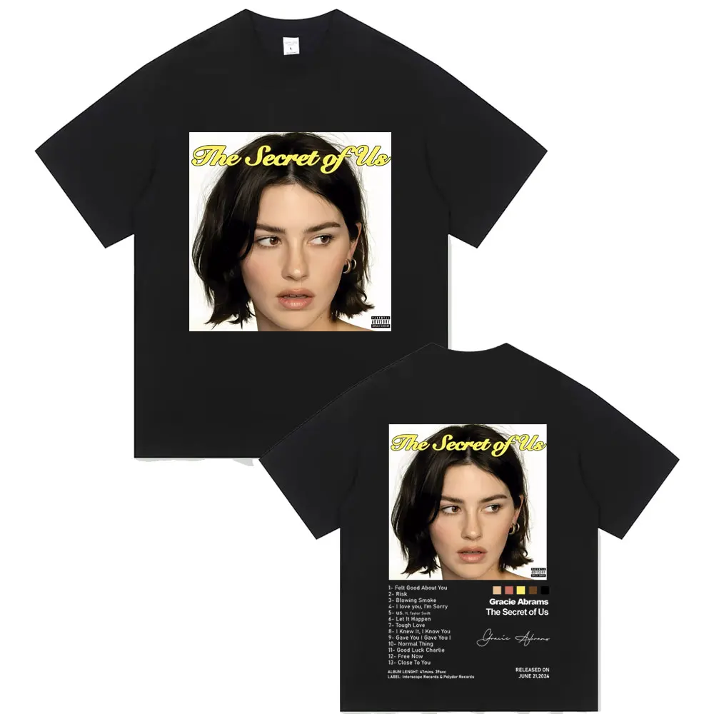 Gracie Abrams The Secret of Us Graphic T-shirt Male Vintage Casual Cotton T Shirts Men Women Fashion Hip Hop Oversized Tshirt
Gracie Abrams The Secret of Us Graphic T-shirt Male Vintage Casual Cotton T Shirts Men Women Fashion Hip Hop Oversized Tshirt
