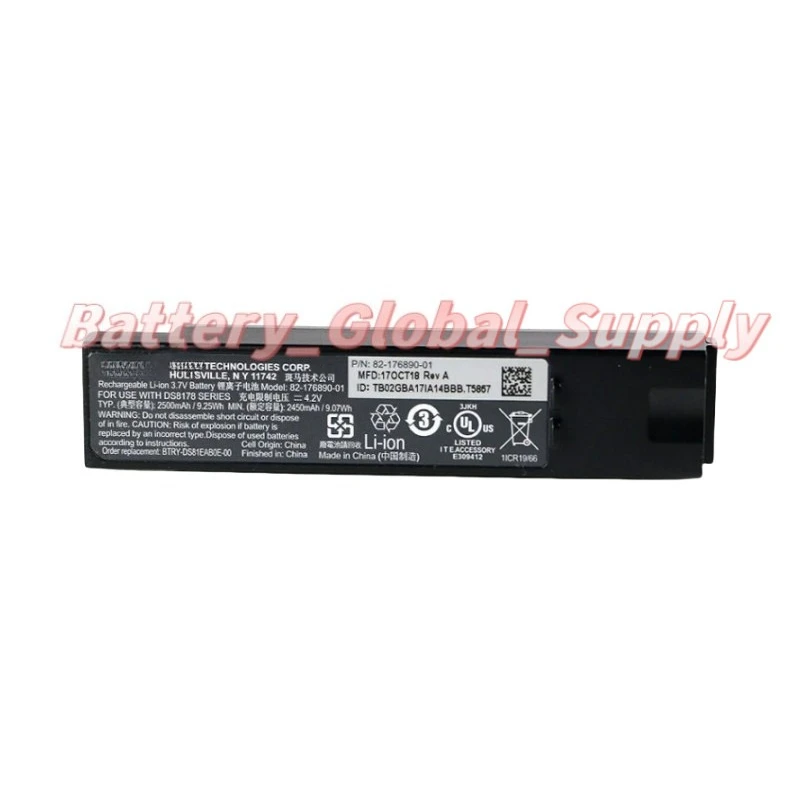 For DS8178 Scanner Battery BTRY - DS8 1 EAB 0E - 00/82-1768 90 - 0 1 1 Piece New
For DS8178 Scanner Battery BTRY - DS8 1 EAB 0E - 00/82-1768 90 - 0 1 1 Piece New
