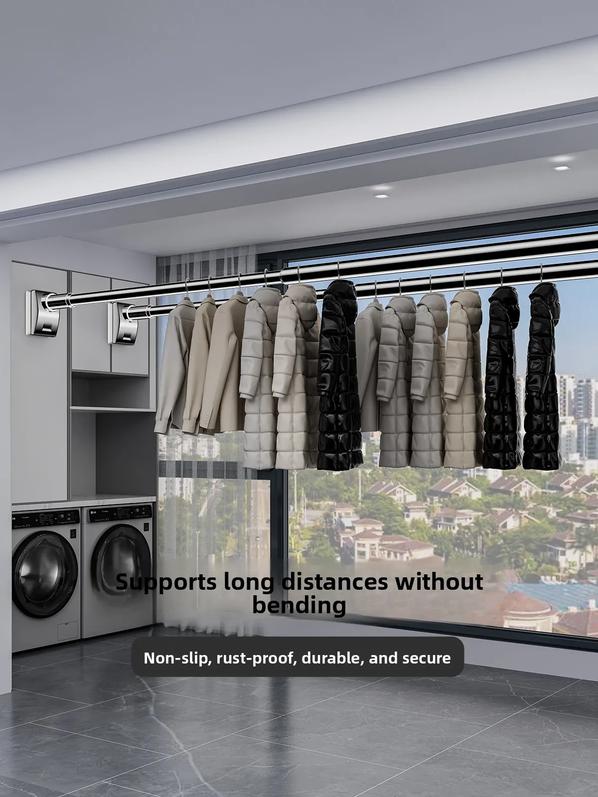 Выдвижной стержень с регулируемым весом для одежды на балконе Drng Ra Карниз для гардероба Прямой стержень Мавпа от Cunan
Выдвижной стержень с регулируемым весом для одежды на балконе Drng Ra Карниз для гардероба Прямой стержень Мавпа от Cunan