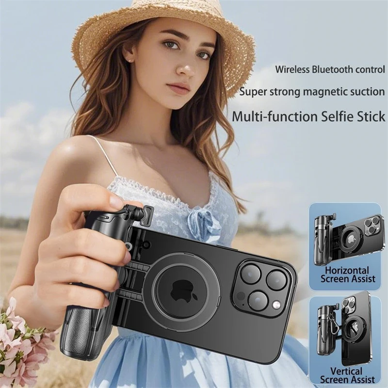 Pocket Bluetooth Magnetic Selfie Stick Telescopic Tripod Phone Holder Stand for IPhone 16 Magsafe Mag Safe Suporte Bracket Mount
Pocket Bluetooth Magnetic Selfie Stick Telescopic Tripod Phone Holder Stand for IPhone 16 Magsafe Mag Safe Suporte Bracket Mount