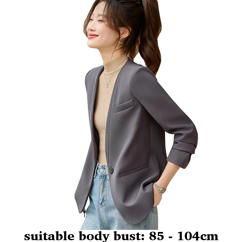 Высококачественный женский пиджак с V-образным вырезом на одной пуговице, осень-зима 2025, элегантная офисная одежда, бежевый, черный, серый
Высококачественный женский пиджак с V-образным вырезом на одной пуговице, осень-зима 2025, элегантная офисная одежда, бежевый, черный, серый