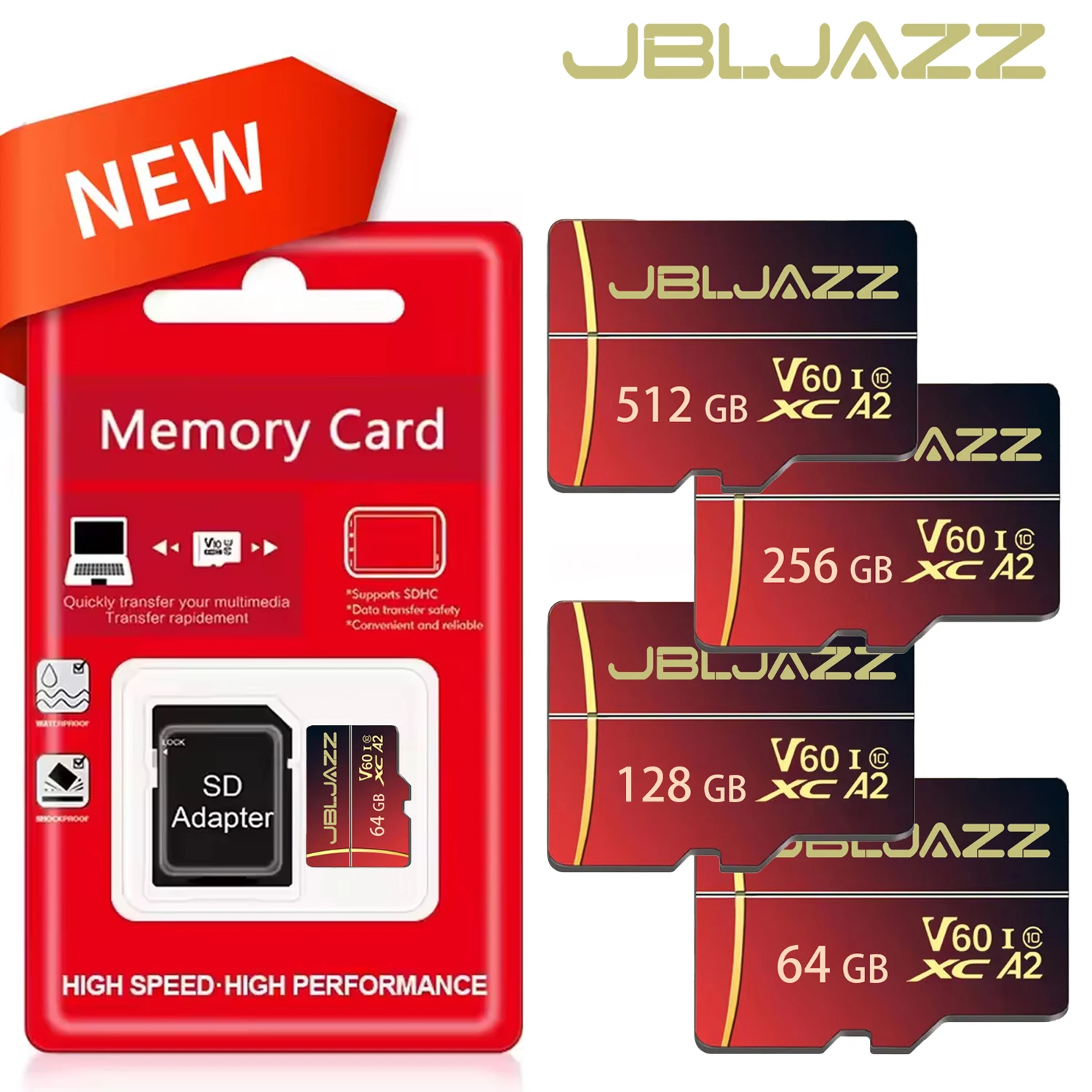 Original Micro SD Card High-speed SD Memory Card U3 V60 TF Flash Cards 512GB 256GB SD/TF Card For Audio Surveillance Device
Original Micro SD Card High-speed SD Memory Card U3 V60 TF Flash Cards 512GB 256GB SD/TF Card For Audio Surveillance Device