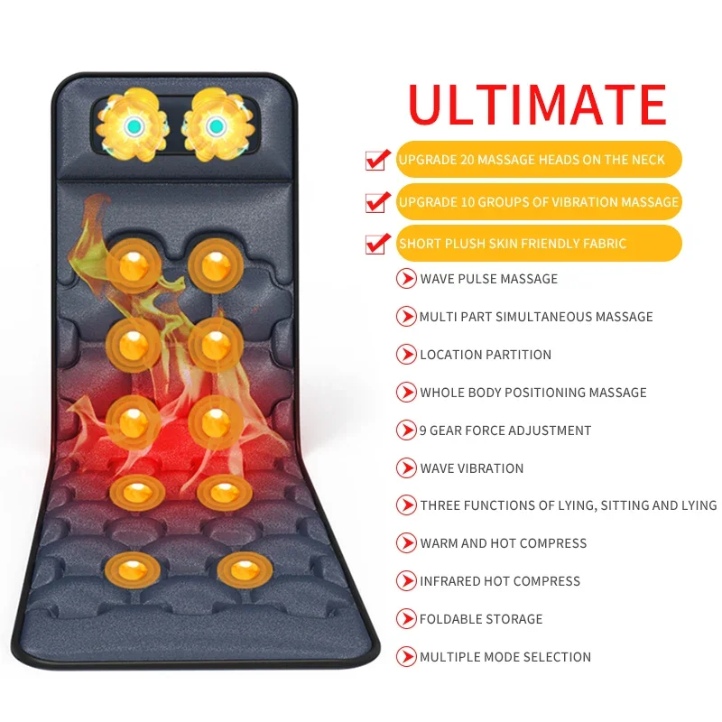Intelligent Electric Full Body Massage Pad Health Care Neck Back Waist Leg Muscle Relaxation Vibration Chair Cushion Heating Mas
Intelligent Electric Full Body Massage Pad Health Care Neck Back Waist Leg Muscle Relaxation Vibration Chair Cushion Heating Mas