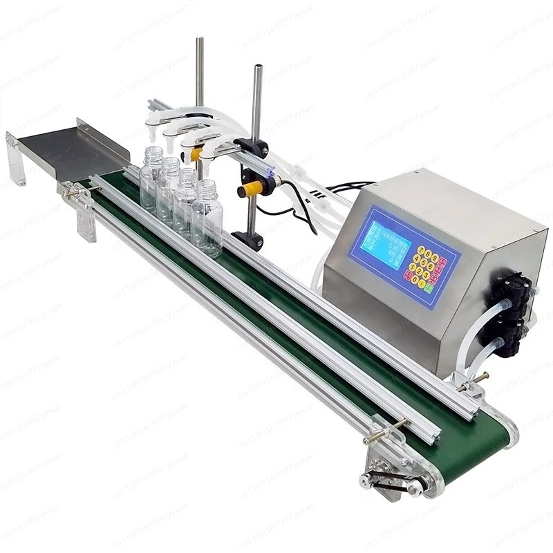 4 nozzle automatic liquid filling machine with conveyor
4 nozzle automatic liquid filling machine with conveyor