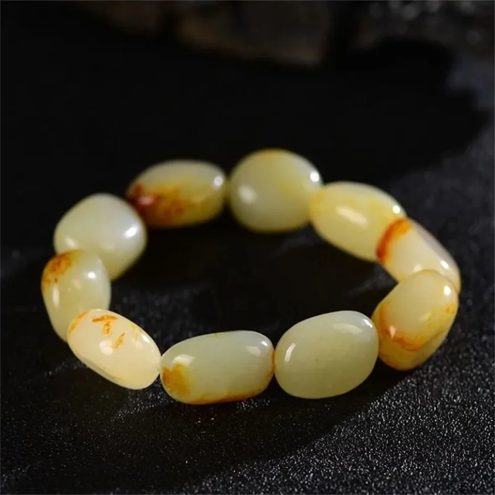 Authentic Afghan Seed Handmade Bracelet with Shape Pearl Red Qinpi Original Stone Bracelet for Men and Women, Natural Jade Brace
Authentic Afghan Seed Handmade Bracelet with Shape Pearl Red Qinpi Original Stone Bracelet for Men and Women, Natural Jade Brace
