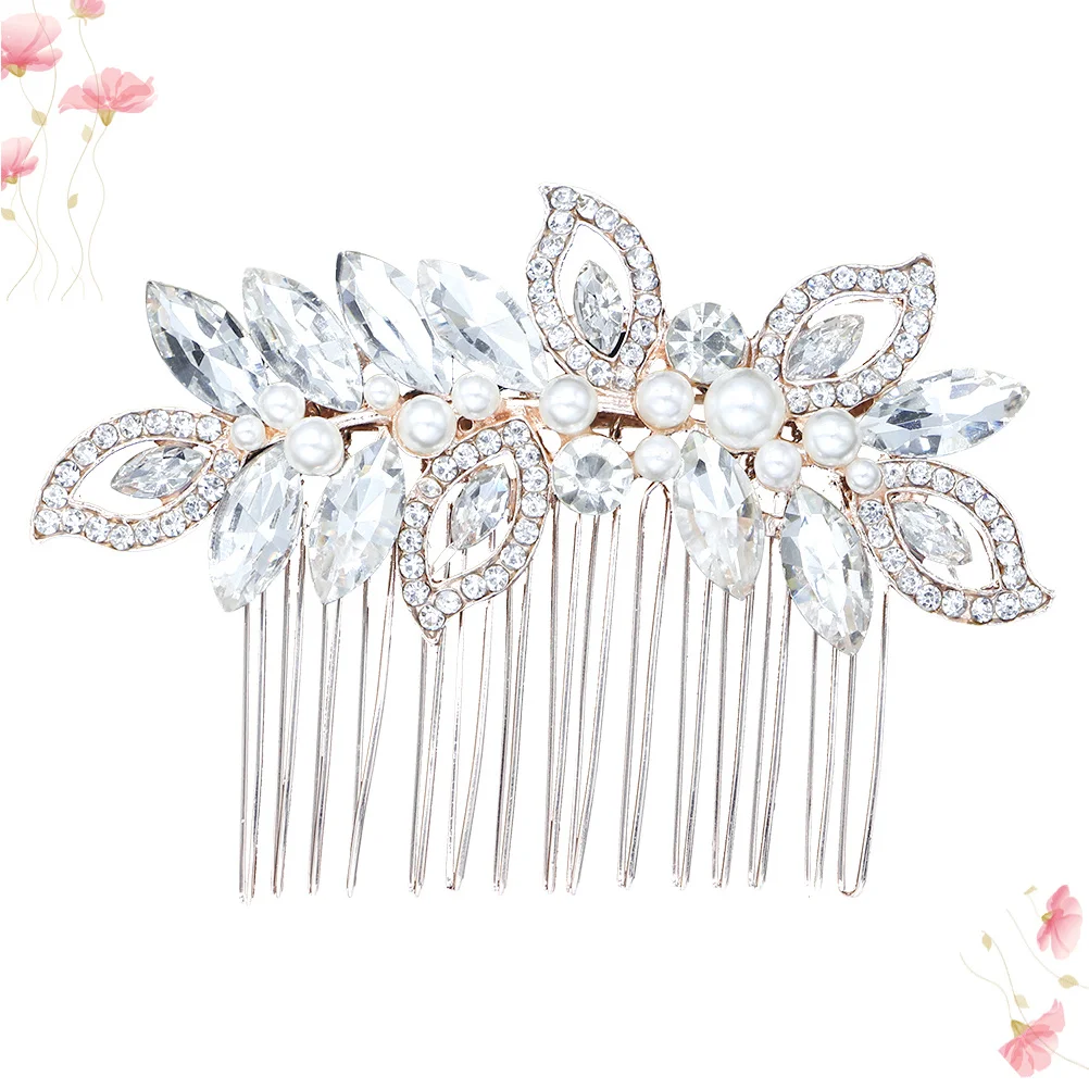Elegant Bridal Hair Comb with Sparkling Rhinestones and Crystals Golden Alloy Wedding Headpiece for Updo Half Up Hairstyle
Elegant Bridal Hair Comb with Sparkling Rhinestones and Crystals Golden Alloy Wedding Headpiece for Updo Half Up Hairstyle