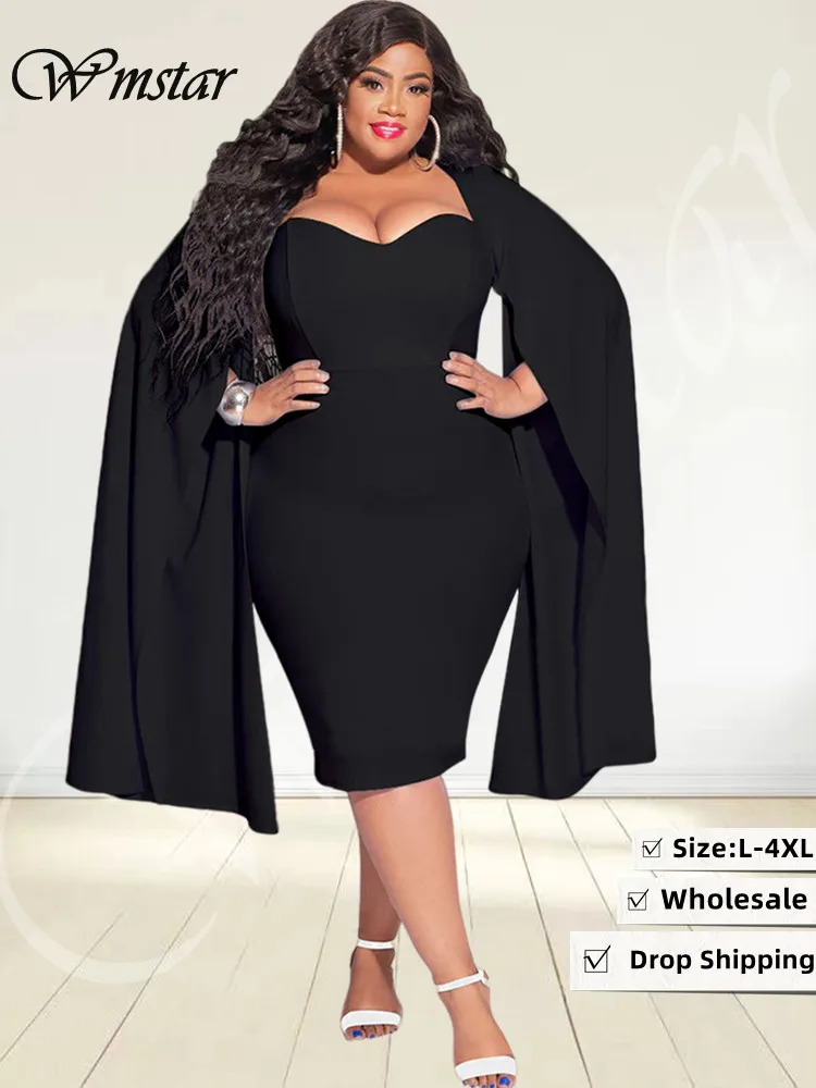 Wmstar Plus Size Party Dress Women Sexy Slip Hem Long Sleeve Maxi Dresses Fashion Sexy Club Outfits Wholesale Dropshipping 2022
Wmstar Plus Size Party Dress Women Sexy Slip Hem Long Sleeve Maxi Dresses Fashion Sexy Club Outfits Wholesale Dropshipping 2022