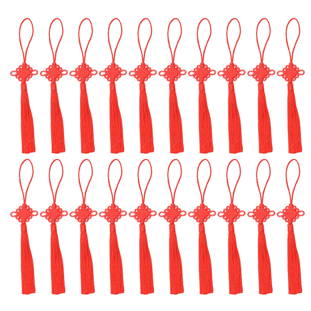 20 Pcs Chinese Knot Tassel Pendant Car Hanging Decor Plastic Party Accessories Interior Ornament Festive Home Decor
20 Pcs Chinese Knot Tassel Pendant Car Hanging Decor Plastic Party Accessories Interior Ornament Festive Home Decor