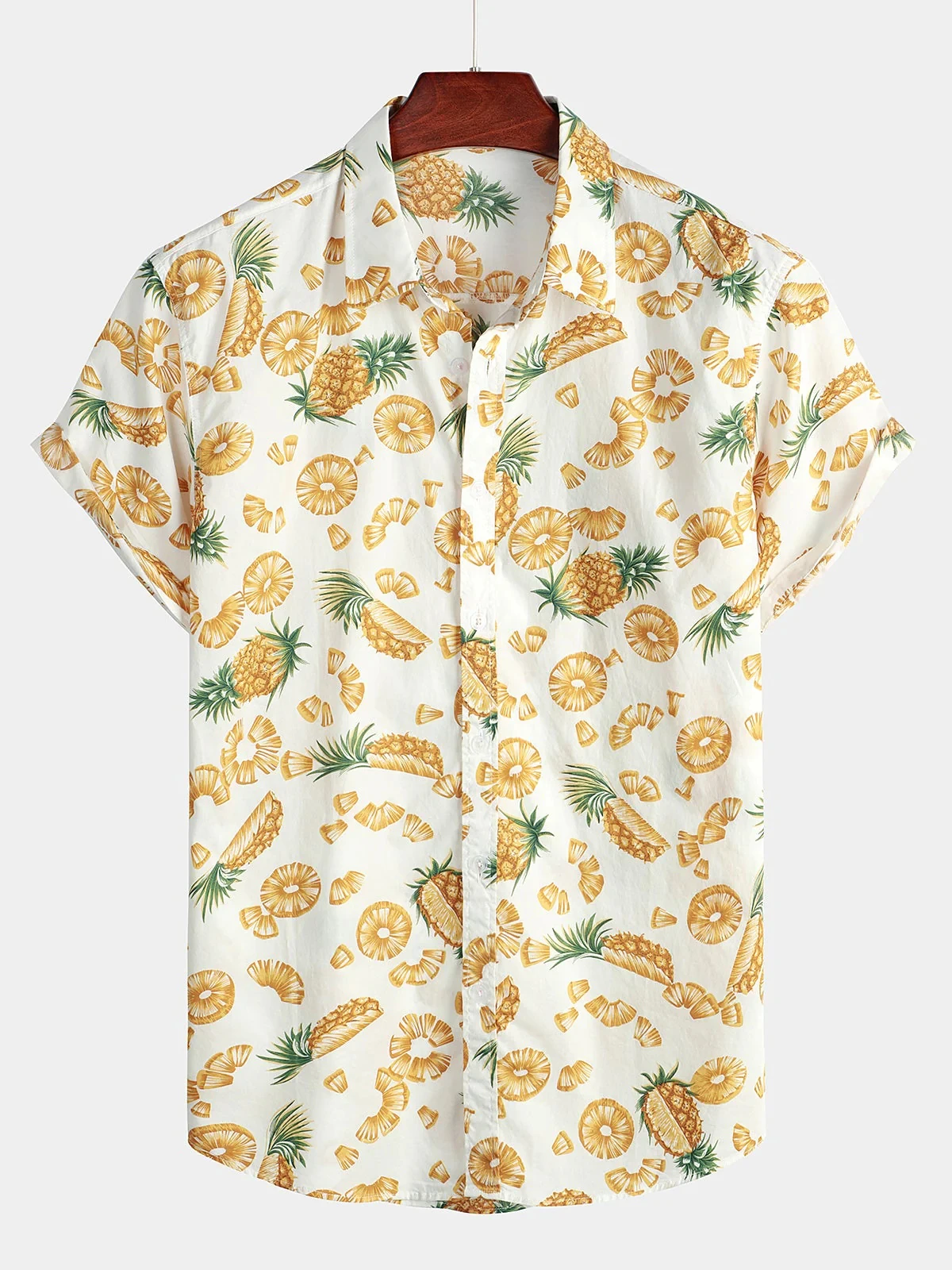 Men's Pineapple Tropical Print Short Sleeve Shirt Hawaiian Tropical Shirt Fashion Beach Shirt
Men's Pineapple Tropical Print Short Sleeve Shirt Hawaiian Tropical Shirt Fashion Beach Shirt