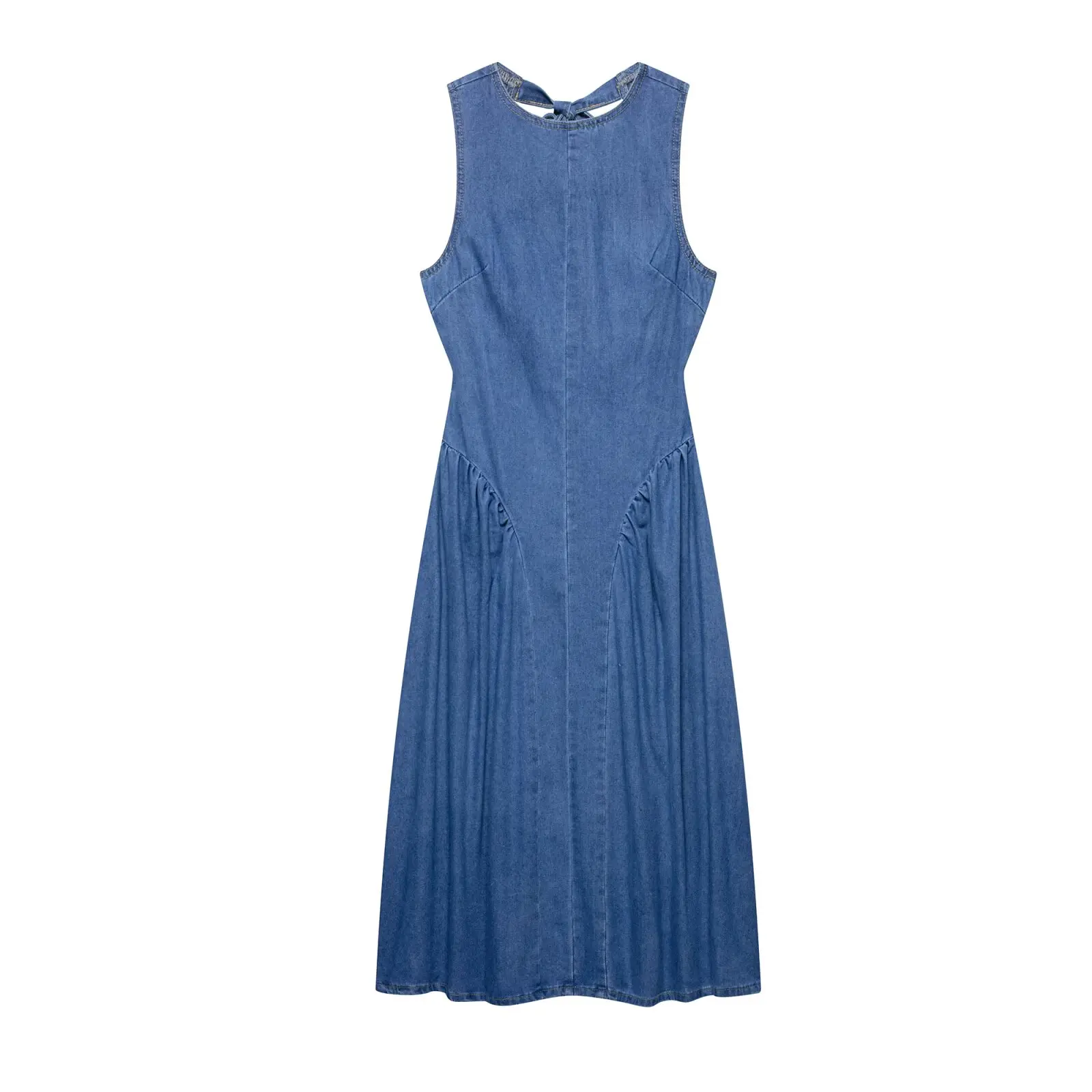 BM&MD&ZA Women's Elegant and Sexy Sleeveless Vest Style High Waist Mid Length Denim Dress with Backless Tie Decoration
BM&MD&ZA Women's Elegant and Sexy Sleeveless Vest Style High Waist Mid Length Denim Dress with Backless Tie Decoration