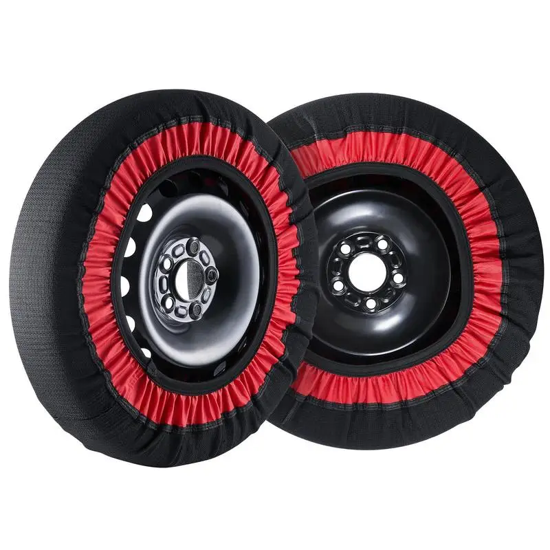 Thickened Snow Socks for Tires, Polyester Fiber Tire Socks with Elastic Straps, Snow Traction Tire Cover for Car, SUV, Pickup and Truck (Pack of 2)-Extra Large
Thickened Snow Socks for Tires, Polyester Fiber Tire Socks with Elastic Straps, Snow Traction Tire Cover for Car, SUV, Pickup and Truck (Pack of 2)-Extra Large