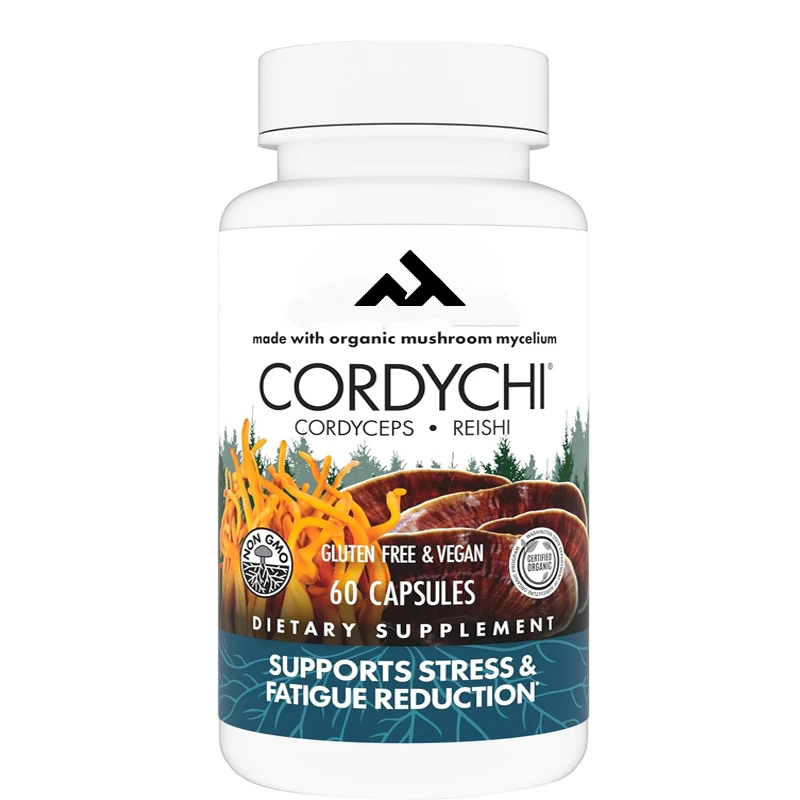 CordyChi Capsules, Mushroom Mycelium Supplement Containing Cordyceps Sinensis and Ganoderma Lucidum, 60 Capsules
CordyChi Capsules, Mushroom Mycelium Supplement Containing Cordyceps Sinensis and Ganoderma Lucidum, 60 Capsules