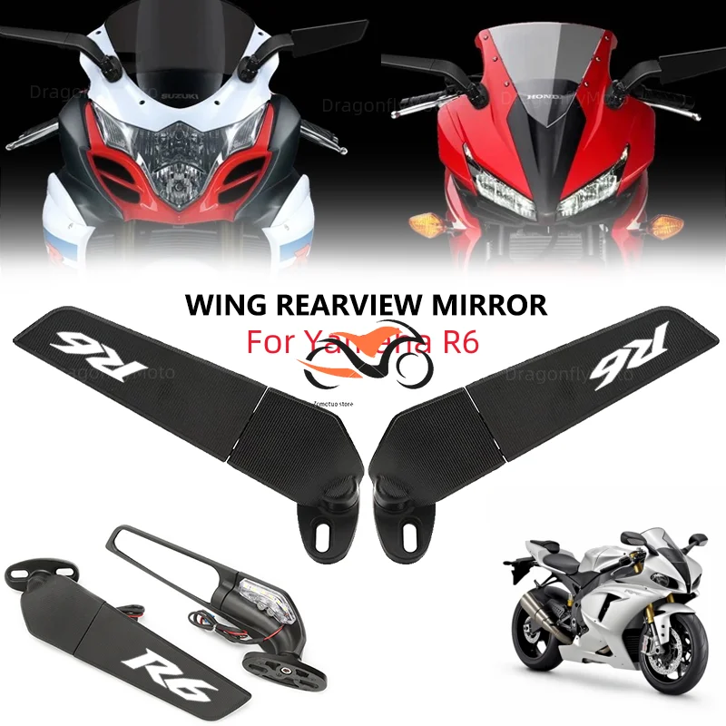 For YAMAHA YZF R6 R1 R25 R3 R125 R15 2024 Motorcycle Accessories Mirror Modified Wind Wing Adjustable Rotating Rearview Mirrors
For YAMAHA YZF R6 R1 R25 R3 R125 R15 2024 Motorcycle Accessories Mirror Modified Wind Wing Adjustable Rotating Rearview Mirrors