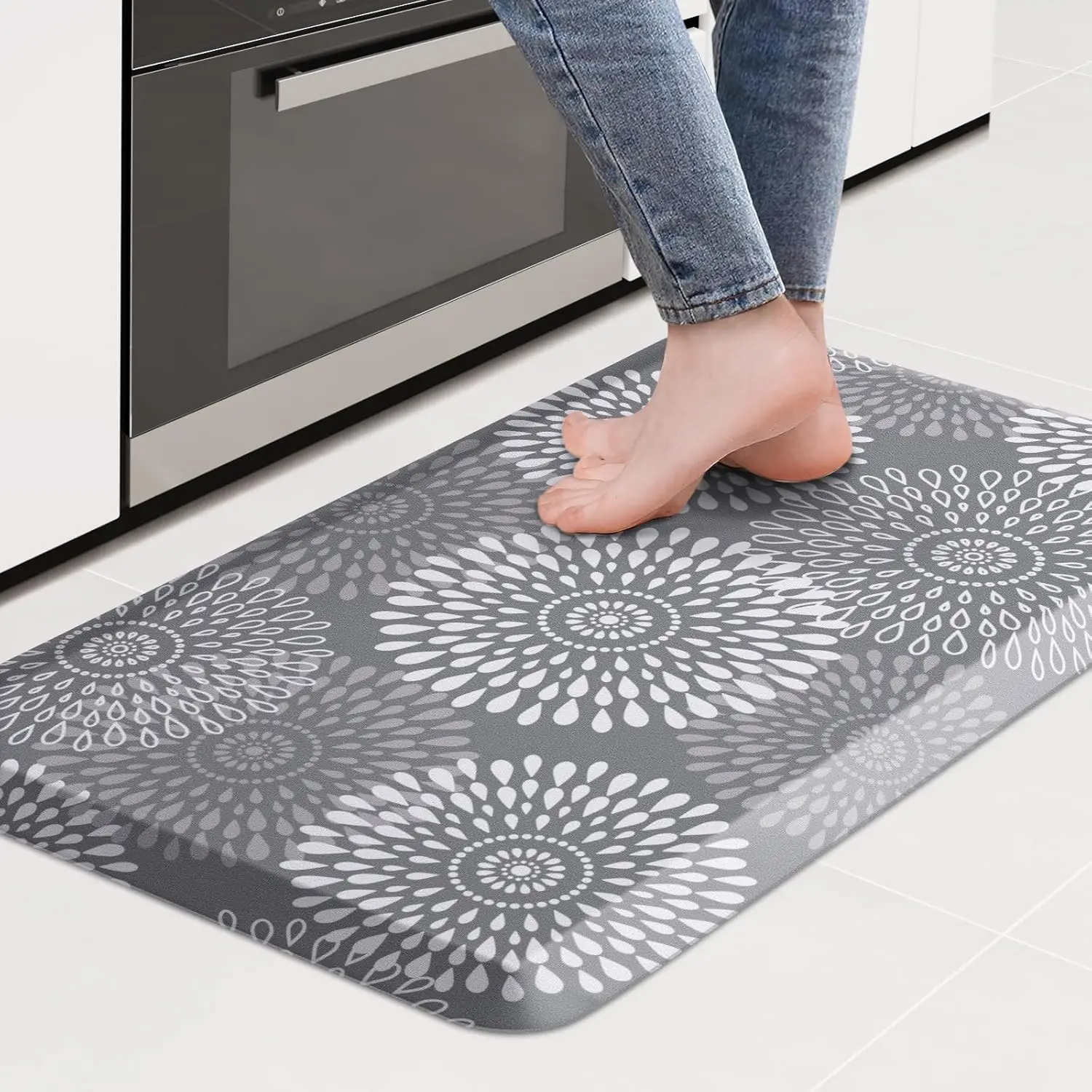 LuxStep Kitchen Mat Waterproof Anti-Fatigue Cushioned Floor Mat Non-Slip Standing Desk Mat 17.3"x28" Grey
LuxStep Kitchen Mat Waterproof Anti-Fatigue Cushioned Floor Mat Non-Slip Standing Desk Mat 17.3"x28" Grey