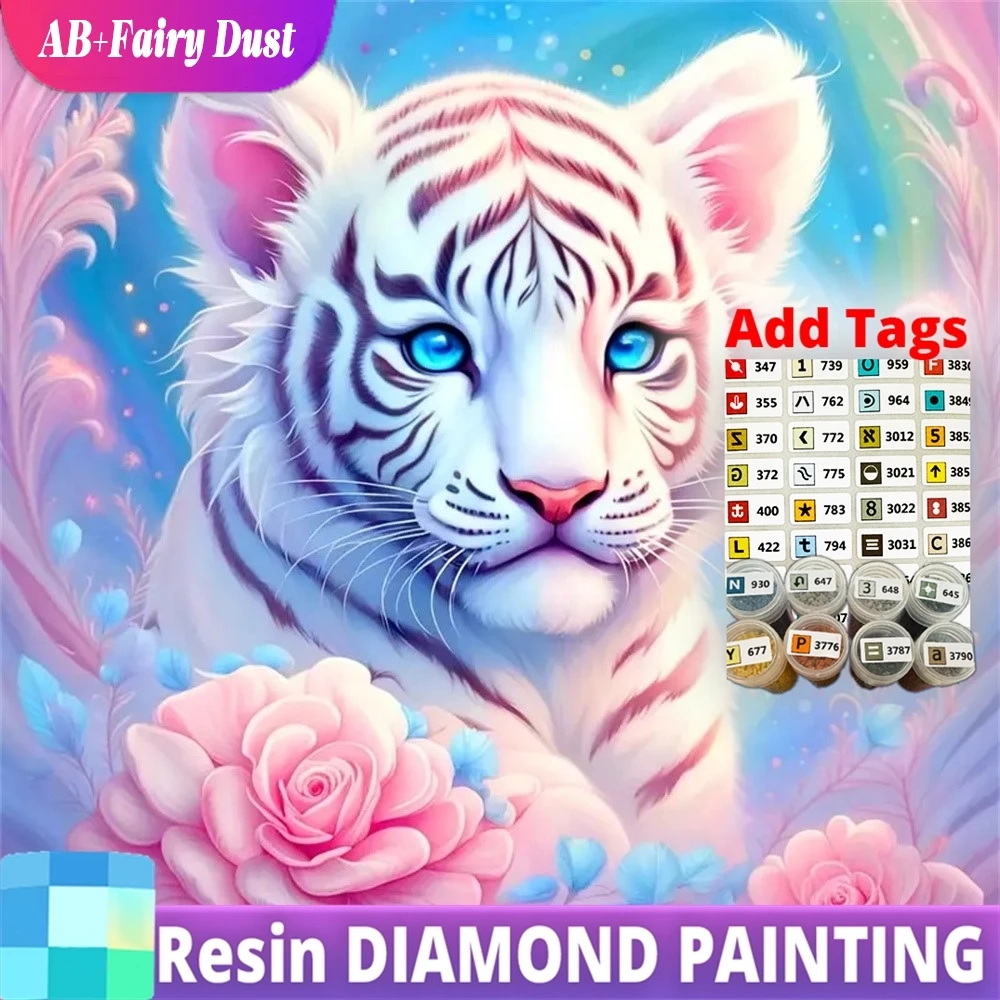 Resin AB Fairy Dust Tiger Diamond Mosaic Animal Pattern for Adults Beginners Painting Flower DIY Embroidery Wall Decoration
Resin AB Fairy Dust Tiger Diamond Mosaic Animal Pattern for Adults Beginners Painting Flower DIY Embroidery Wall Decoration