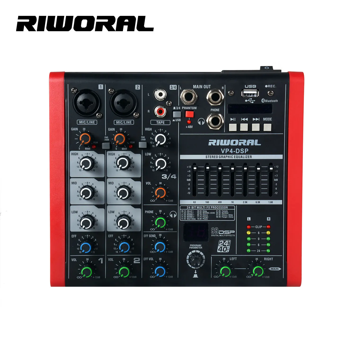 VP4 Super Factory Professional USB Audio Interface and Blue Tooth Mixer for Sound Studio and Party Use
VP4 Super Factory Professional USB Audio Interface and Blue Tooth Mixer for Sound Studio and Party Use