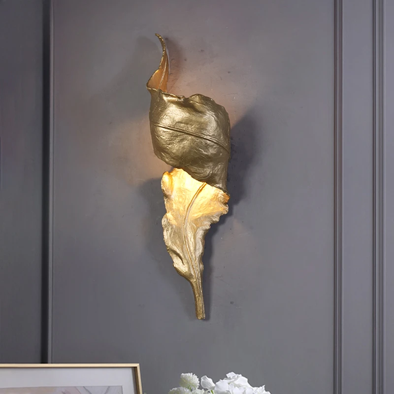 All copper wall lamp light luxury villa TV background wall lamp personalized leaf duplex staircase aisle lamp
All copper wall lamp light luxury villa TV background wall lamp personalized leaf duplex staircase aisle lamp