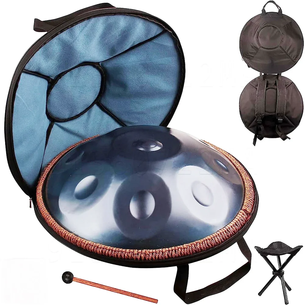 432Hz/440Hz Premium Dark Blue Handpan Drum 9/10 Note Tambourine Yoga Steel Tongue Drum Beginner Percussion Gift Music Drum
432Hz/440Hz Premium Dark Blue Handpan Drum 9/10 Note Tambourine Yoga Steel Tongue Drum Beginner Percussion Gift Music Drum