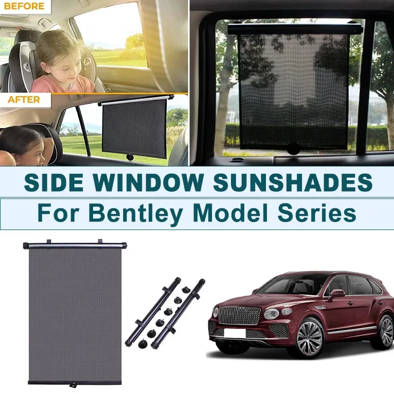 2Pcs UV Protection Retractable Car Side Window Sun Shade Roller Blinds For Bentley Continental GT Flying Spur Bentayga Mulsanne
2Pcs UV Protection Retractable Car Side Window Sun Shade Roller Blinds For Bentley Continental GT Flying Spur Bentayga Mulsanne