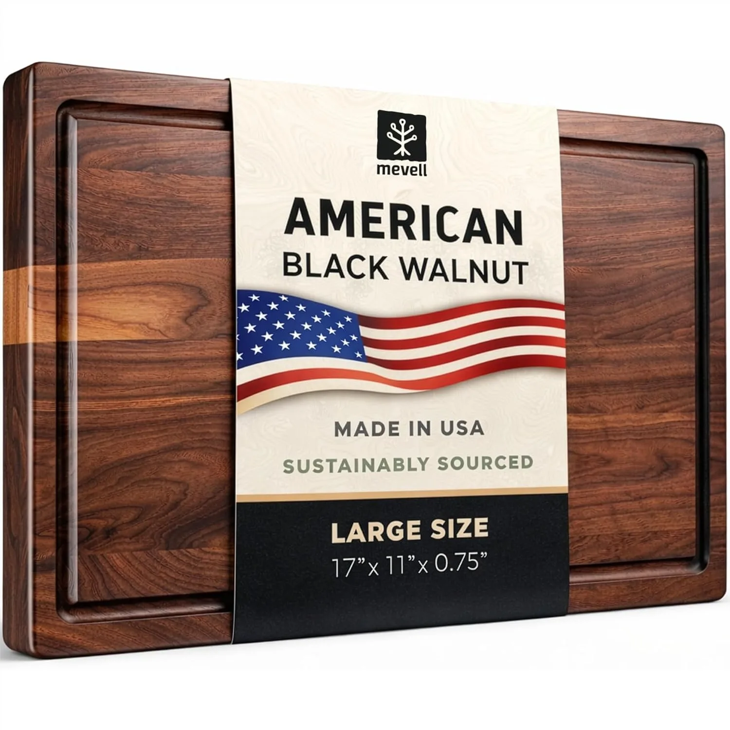 Walnut Wood Cutting Board for Kitchen, Reversible with Juice Grooves, Extra Large 17x11x0.75 Chopping Block for Meat, Veggies &
Walnut Wood Cutting Board for Kitchen, Reversible with Juice Grooves, Extra Large 17x11x0.75 Chopping Block for Meat, Veggies &