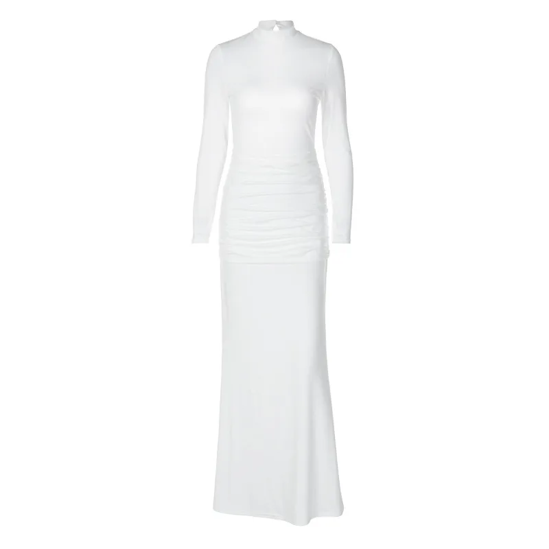 2025 Autumn Solid Color Long-sleeved Slim-fitting Fishtail Long Dress Backless Fashion Dress
2025 Autumn Solid Color Long-sleeved Slim-fitting Fishtail Long Dress Backless Fashion Dress