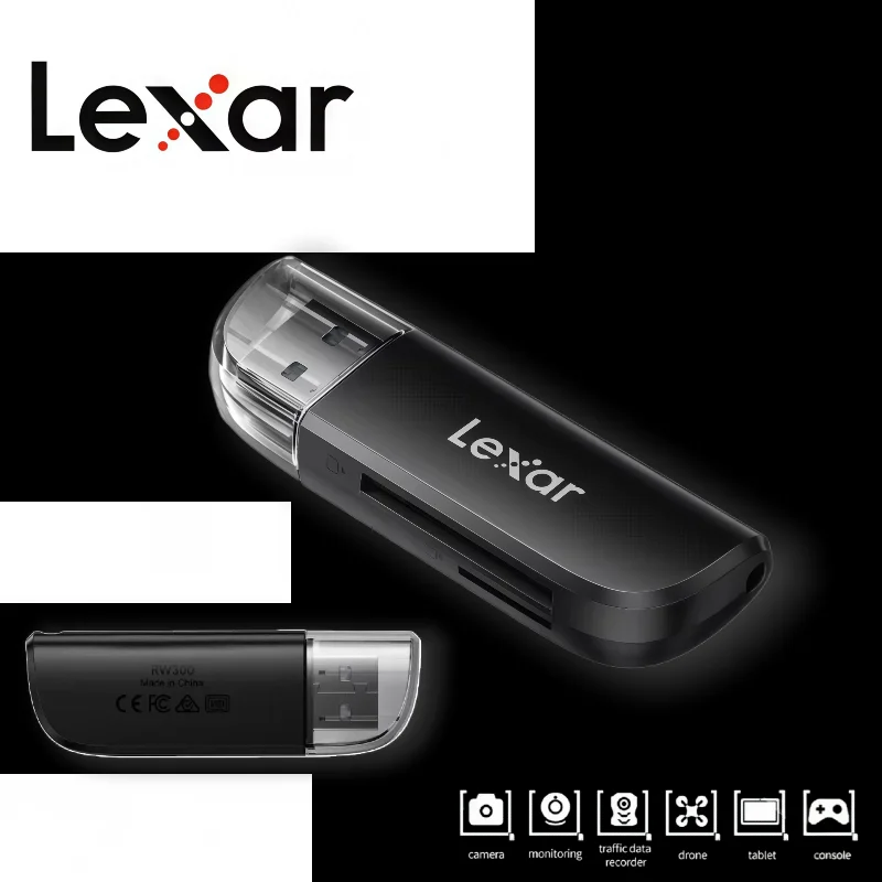 Lexar Micro sd Card Reader 2 in 1 Dual Card Slot USB3.2 Gen1 High Speed Read TF/SD Memory Card RW300U Cards Reader
Lexar Micro sd Card Reader 2 in 1 Dual Card Slot USB3.2 Gen1 High Speed Read TF/SD Memory Card RW300U Cards Reader