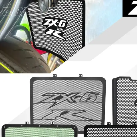 For Kawasaki ZX6R ZX636 ZX-6R ZX 636 ZX-6RR ZX6RR 2003 2004 Motor Accessories Radiator Protection Grille Guard Protector Cover