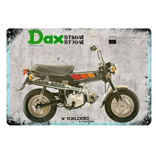 Dax St50 Vintage Motorcycle Metal Poster - 20x30cm Collectable Tin Sign-aluminum
Dax St50 Vintage Motorcycle Metal Poster - 20x30cm Collectable Tin Sign-aluminum