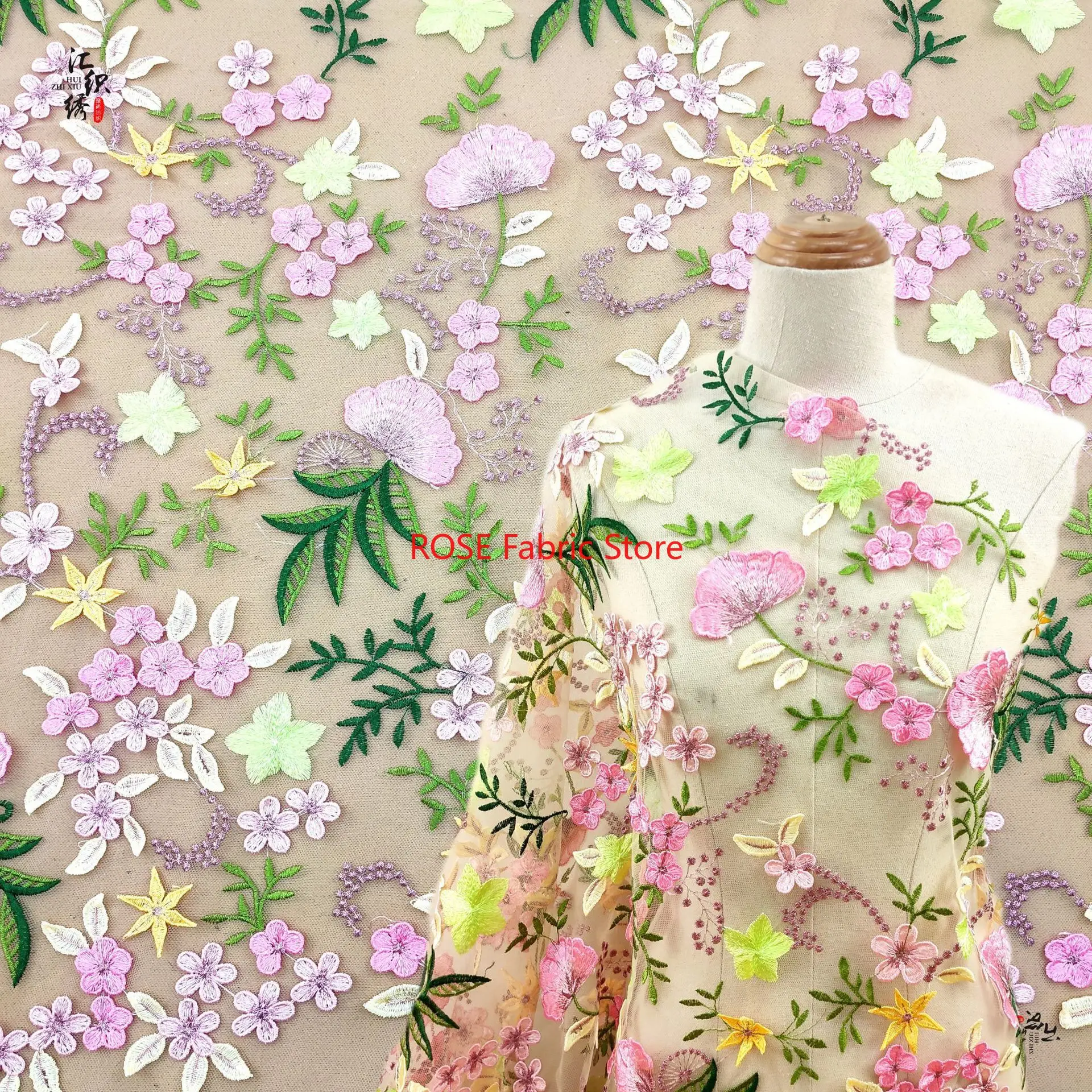 25 Colors Beautiful Pretty Pink Flower Embroidery Fabric, Leave Floral Lace tulle for Wedding Gown, Party Dress, Garden Dress
25 Colors Beautiful Pretty Pink Flower Embroidery Fabric, Leave Floral Lace tulle for Wedding Gown, Party Dress, Garden Dress