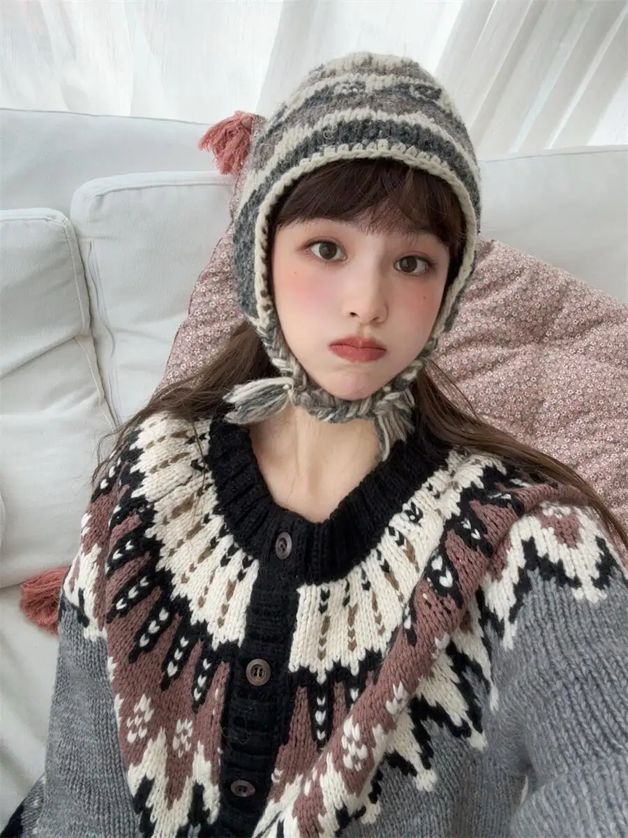 Thiened Fair Isle круглый шерстяной свитер, кардиган, винтажный зимний свитер Love Edinburgh Wild Bean, пальто Sweet Sle, вязаный верх...
Thiened Fair Isle круглый шерстяной свитер, кардиган, винтажный зимний свитер Love Edinburgh Wild Bean, пальто Sweet Sle, вязаный верх...