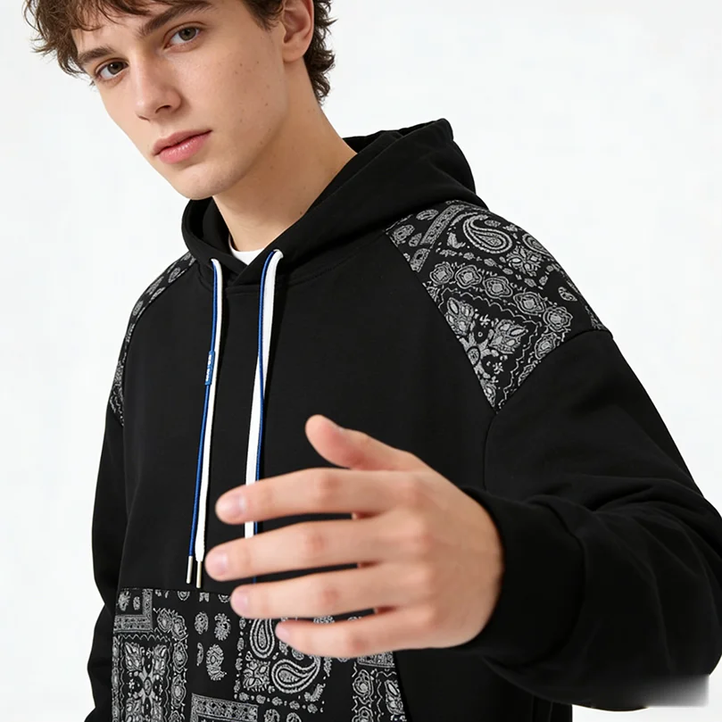 Oversize Cotton Bandana Graphic Hoodie Men Women Korea Vintage Black Hoody Couple Hooded Sweatshirt For Man Fashion Clothes
Oversize Cotton Bandana Graphic Hoodie Men Women Korea Vintage Black Hoody Couple Hooded Sweatshirt For Man Fashion Clothes