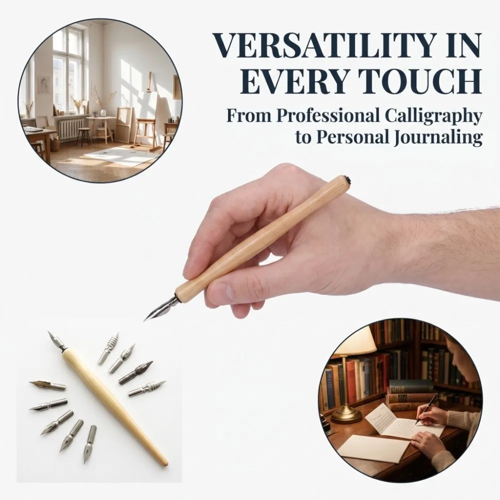 5PCS Original wood tone Log Color Dip Pen Holders Universal compatible interface Free assembly match Comic Dip Pen Accessories
5PCS Original wood tone Log Color Dip Pen Holders Universal compatible interface Free assembly match Comic Dip Pen Accessories
