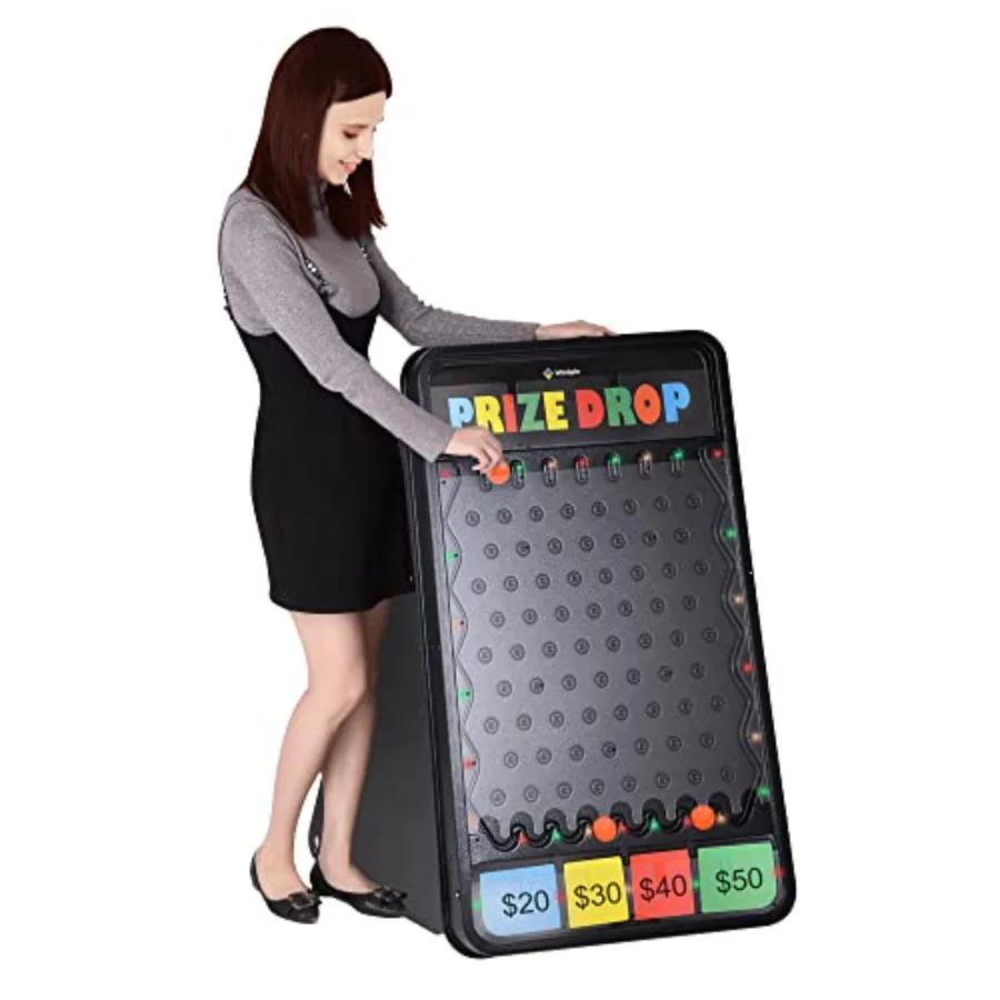 41x25 Foldable Prize Drop Board Game with 12 Multi-Colored Pucks and LED Lights for Carnival Tradeshow Party
41x25 Foldable Prize Drop Board Game with 12 Multi-Colored Pucks and LED Lights for Carnival Tradeshow Party