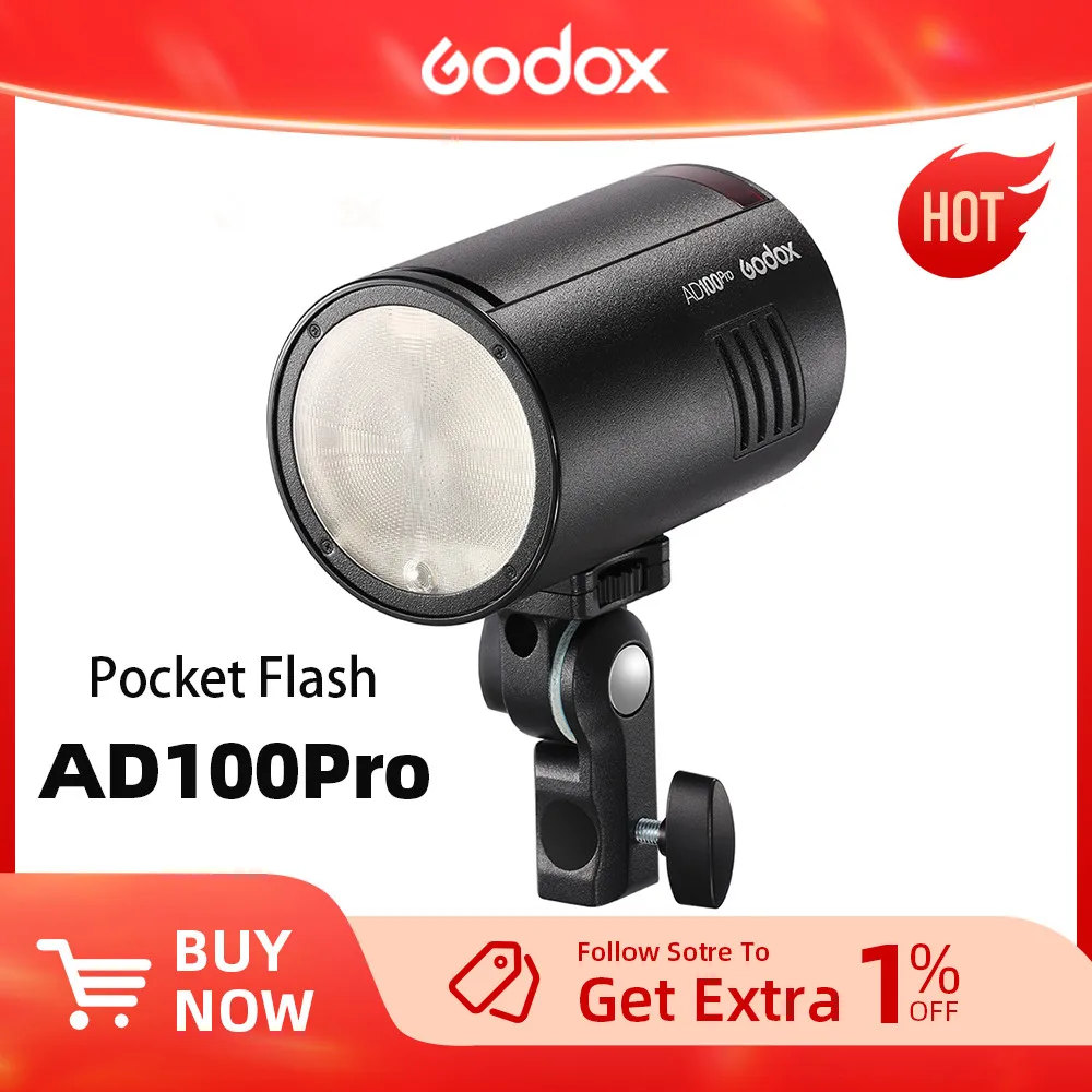 Godox AD100Pro TTL 100Ws Outdoor Flash Speedlight 2.4G Wireless X AD100 PRO Pocket Flash For Sony Nikon Canon Fujifilm PK AD200
Godox AD100Pro TTL 100Ws Outdoor Flash Speedlight 2.4G Wireless X AD100 PRO Pocket Flash For Sony Nikon Canon Fujifilm PK AD200