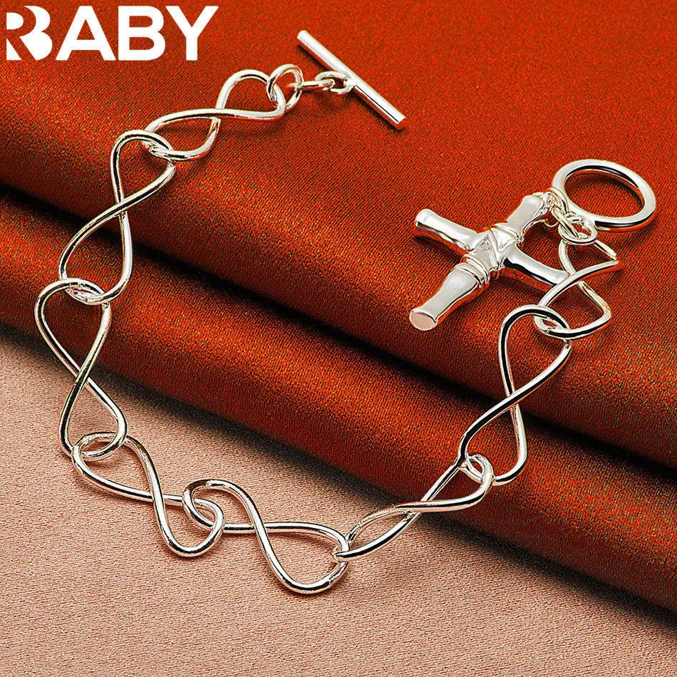 URBABY 925 Sterling Silver Cross TO Buckle Chain Bracelet For Women and Men Fashion Jewelry Charm Grace Party Accessories Gifts
URBABY 925 Sterling Silver Cross TO Buckle Chain Bracelet For Women and Men Fashion Jewelry Charm Grace Party Accessories Gifts