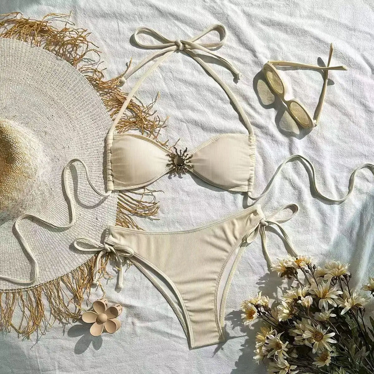 sexy ribbed metal sun bikinis sets two pieces halter back tie thong swimsuits bathing suit swimwear biquini tankini trikini
sexy ribbed metal sun bikinis sets two pieces halter back tie thong swimsuits bathing suit swimwear biquini tankini trikini