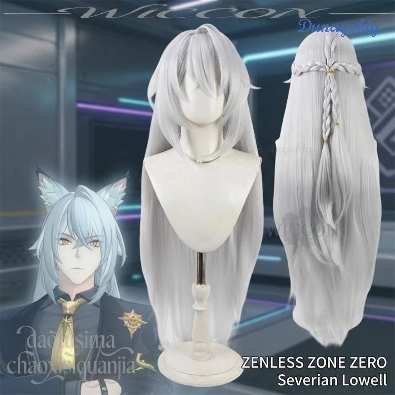 Anime Game Zenless Zone Zero Cosplay Severian Lowell Long Silvery White Wigs Fashion Ponytail Hairdo Synthetic Hair Halloween
Anime Game Zenless Zone Zero Cosplay Severian Lowell Long Silvery White Wigs Fashion Ponytail Hairdo Synthetic Hair Halloween