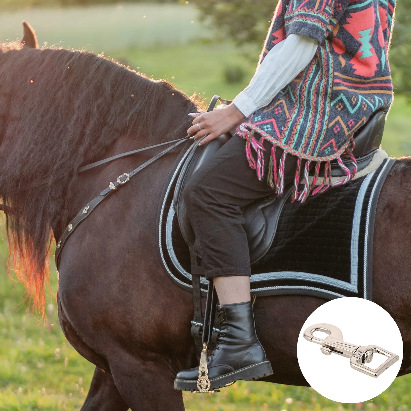 2pcs Horse Tack Snap Hooks Rein Trigger Clips Heavy Duty Zinc Alloy For Equestrian Training Riding Harness Horse Fastening
2pcs Horse Tack Snap Hooks Rein Trigger Clips Heavy Duty Zinc Alloy For Equestrian Training Riding Harness Horse Fastening