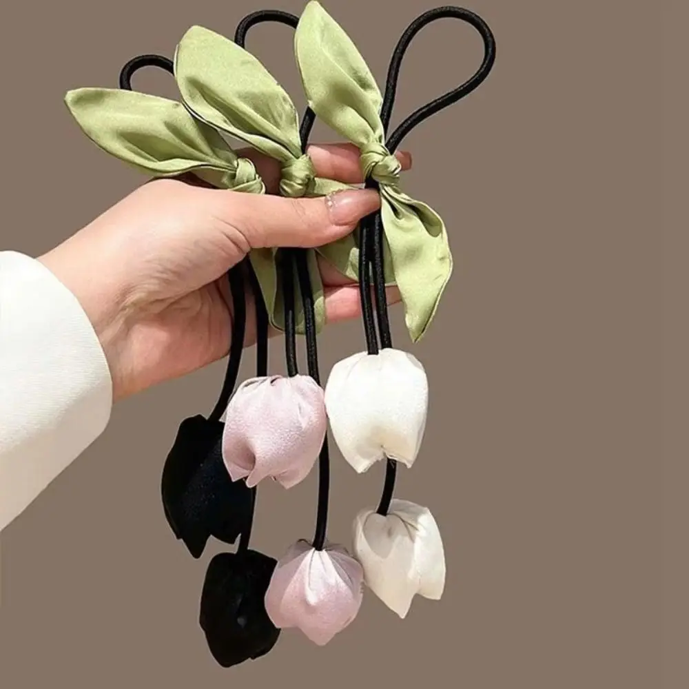 Temperament Tassels Tulip Hair Rope Bowknot Cloth Flower Hair Ring Korean Style Headdress Elastic Hair Band Women
Temperament Tassels Tulip Hair Rope Bowknot Cloth Flower Hair Ring Korean Style Headdress Elastic Hair Band Women