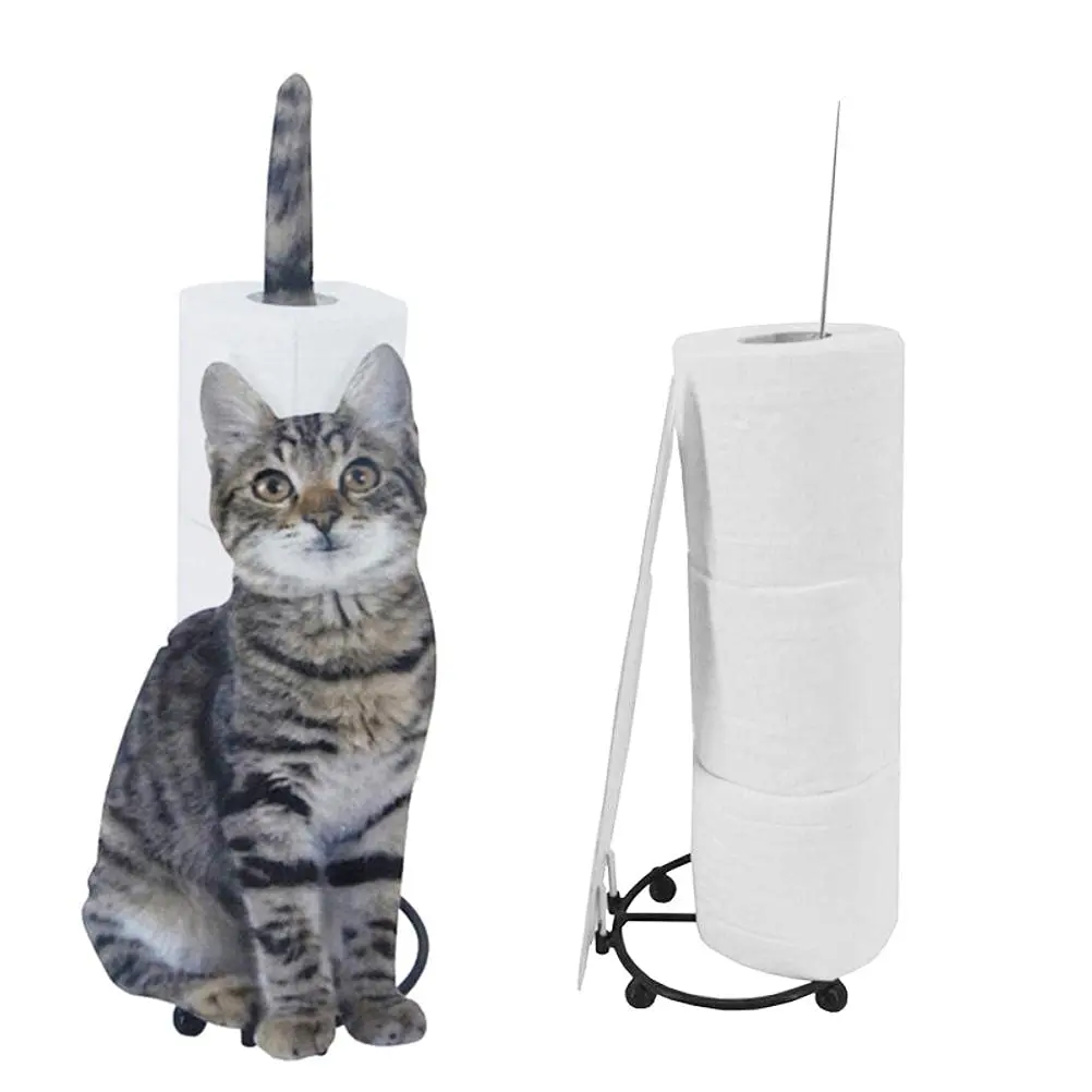 Cat Design Paper Towel Holder For Kitchen Bathroom Holds 3 Rolls Metal Tissue Stand Gray
Cat Design Paper Towel Holder For Kitchen Bathroom Holds 3 Rolls Metal Tissue Stand Gray
