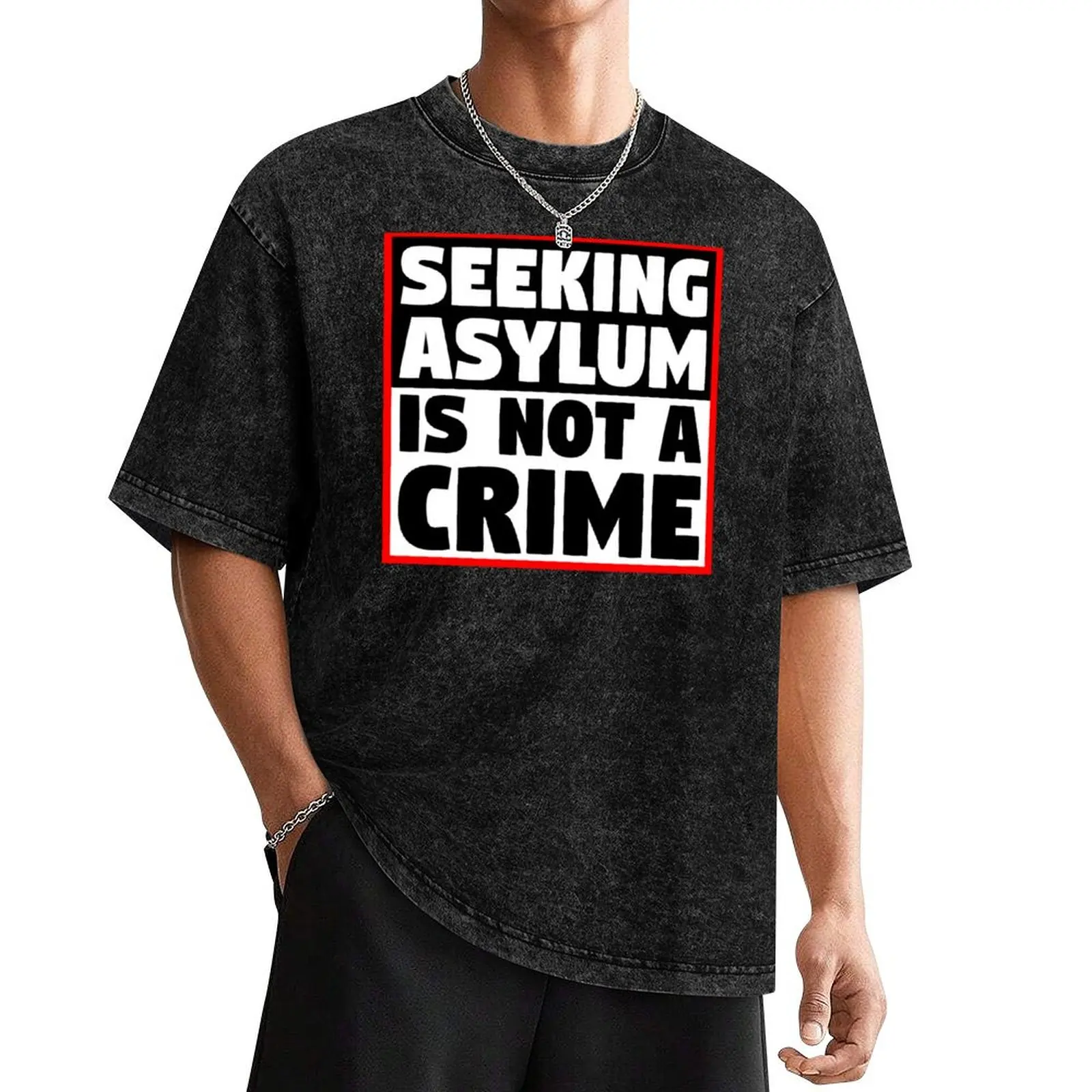 Seeking Asylum Is Not A Crime T-Shirt fashion shirts plain blanks tshirts personalised men tshirt
Seeking Asylum Is Not A Crime T-Shirt fashion shirts plain blanks tshirts personalised men tshirt