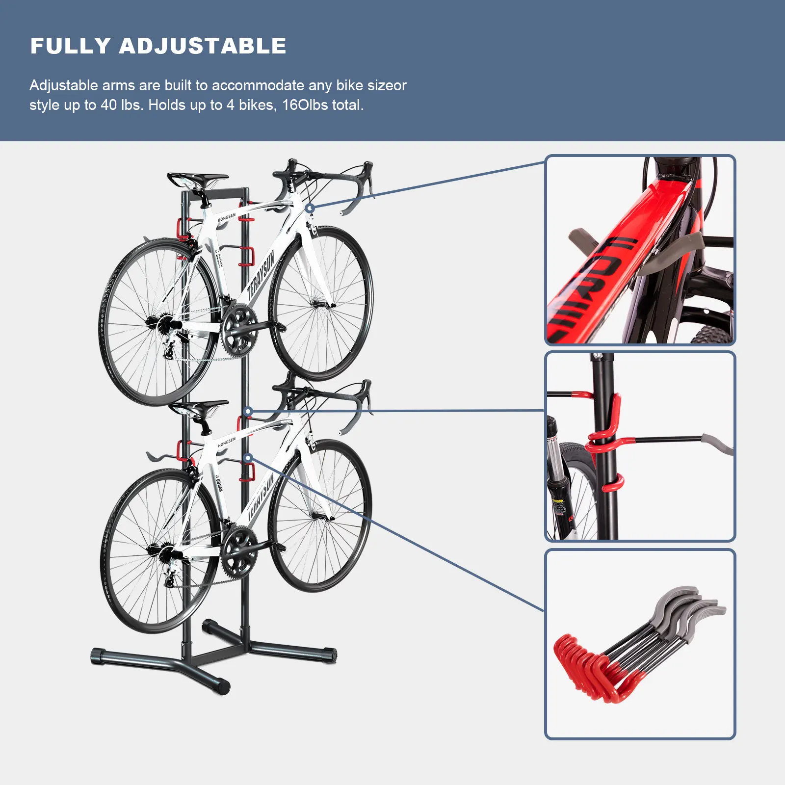 Bicycle rack, mountain bike tree shaped parking rack, multiple road bikes, indoor rack, vertical maintenance rack
Bicycle rack, mountain bike tree shaped parking rack, multiple road bikes, indoor rack, vertical maintenance rack