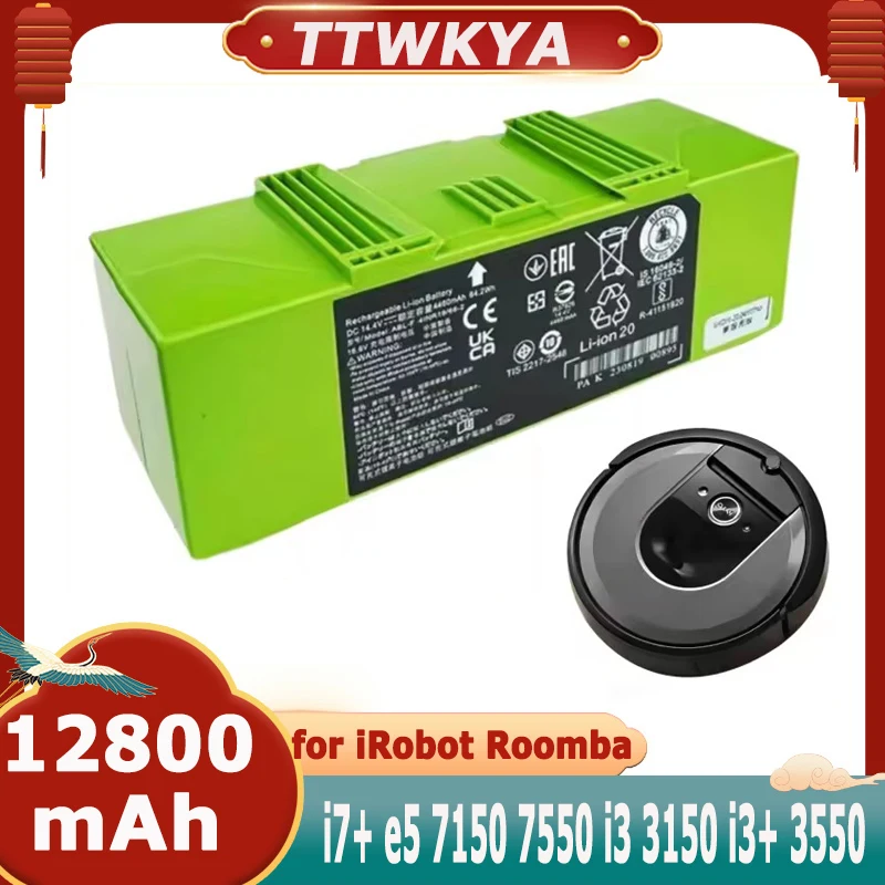 New Replacement Battery ABL-F For iRobot Roomba E5 J9+ j8+ i8+ i3 i4 i7+ i7 i8 e5 e6 e6198 7550 +i8550 Sweeper Batteries12800mAh
New Replacement Battery ABL-F For iRobot Roomba E5 J9+ j8+ i8+ i3 i4 i7+ i7 i8 e5 e6 e6198 7550 +i8550 Sweeper Batteries12800mAh