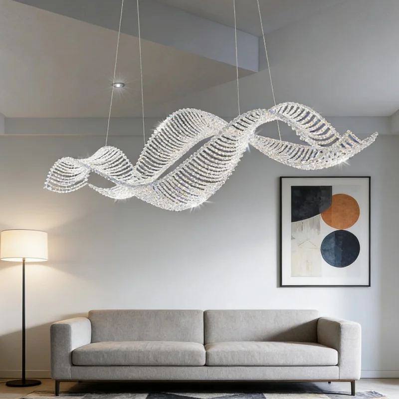 New Style Restaurant Chandelier Modern Light Luxury Island Table Bar Chandelier French Crystal Chandelier Indoor Lighting Lamp
New Style Restaurant Chandelier Modern Light Luxury Island Table Bar Chandelier French Crystal Chandelier Indoor Lighting Lamp