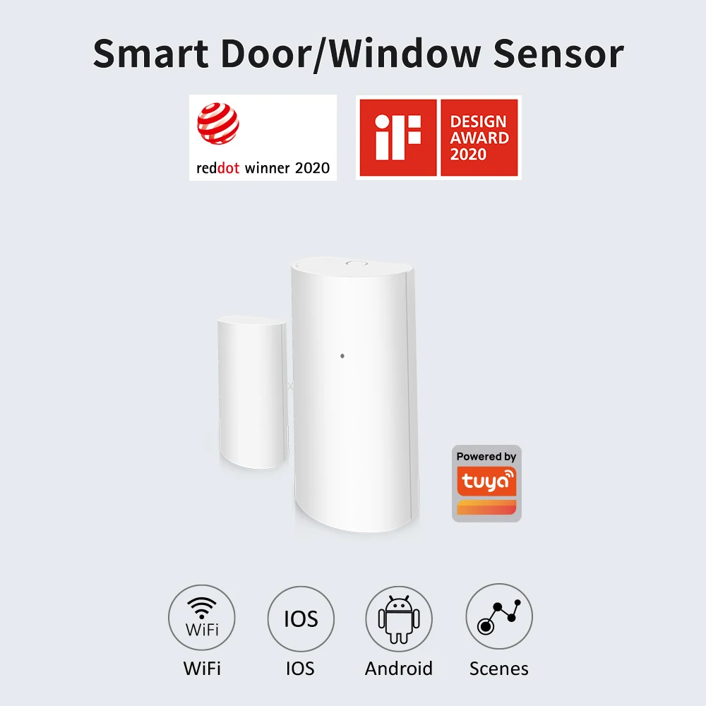 Tuya WiFi Smart Door and Window Sensor Wireless Contact Detector for Home Automation and Security System Door sensor
Tuya WiFi Smart Door and Window Sensor Wireless Contact Detector for Home Automation and Security System Door sensor