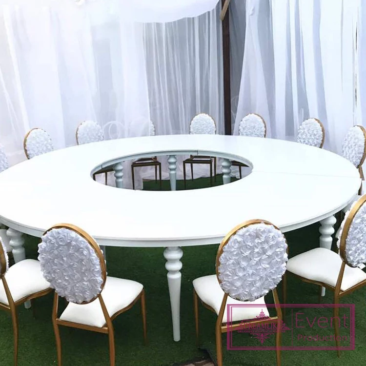 Factory direct white round gloss mdf top metal legs wedding table for dinner
Factory direct white round gloss mdf top metal legs wedding table for dinner