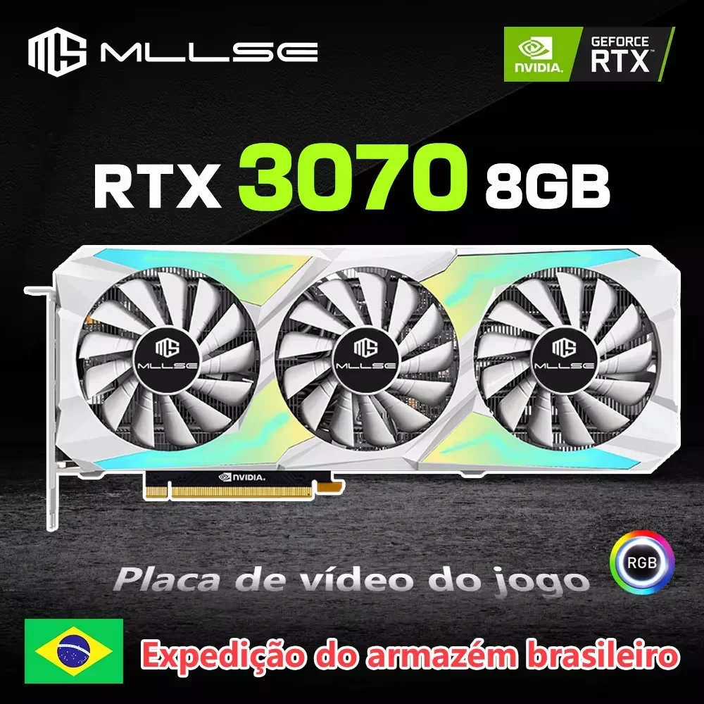 Top! MLLSE Graphics Card RTX 3070 8GB Placa De Video NVIDIA GPU 12Pin GDDR6 256bit HDMI*1 DP*3 PCI-E 4.0 x16 rtx3070 8gb Gaming
Top! MLLSE Graphics Card RTX 3070 8GB Placa De Video NVIDIA GPU 12Pin GDDR6 256bit HDMI*1 DP*3 PCI-E 4.0 x16 rtx3070 8gb Gaming