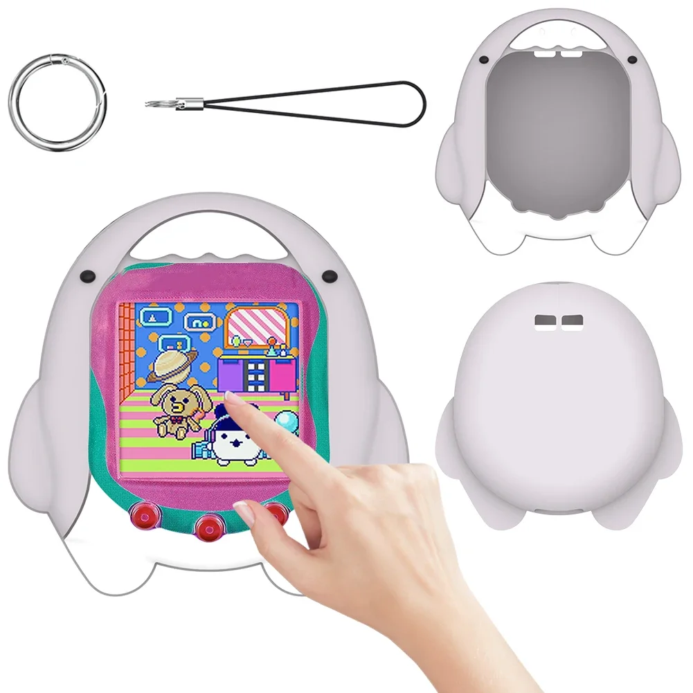 for Tamagotchi Uni 2023 Virtual Pet Machine Silicone Case Waterproof Soft Case Cover with Lanyard Shockproof Cartoon Shark Shape
for Tamagotchi Uni 2023 Virtual Pet Machine Silicone Case Waterproof Soft Case Cover with Lanyard Shockproof Cartoon Shark Shape