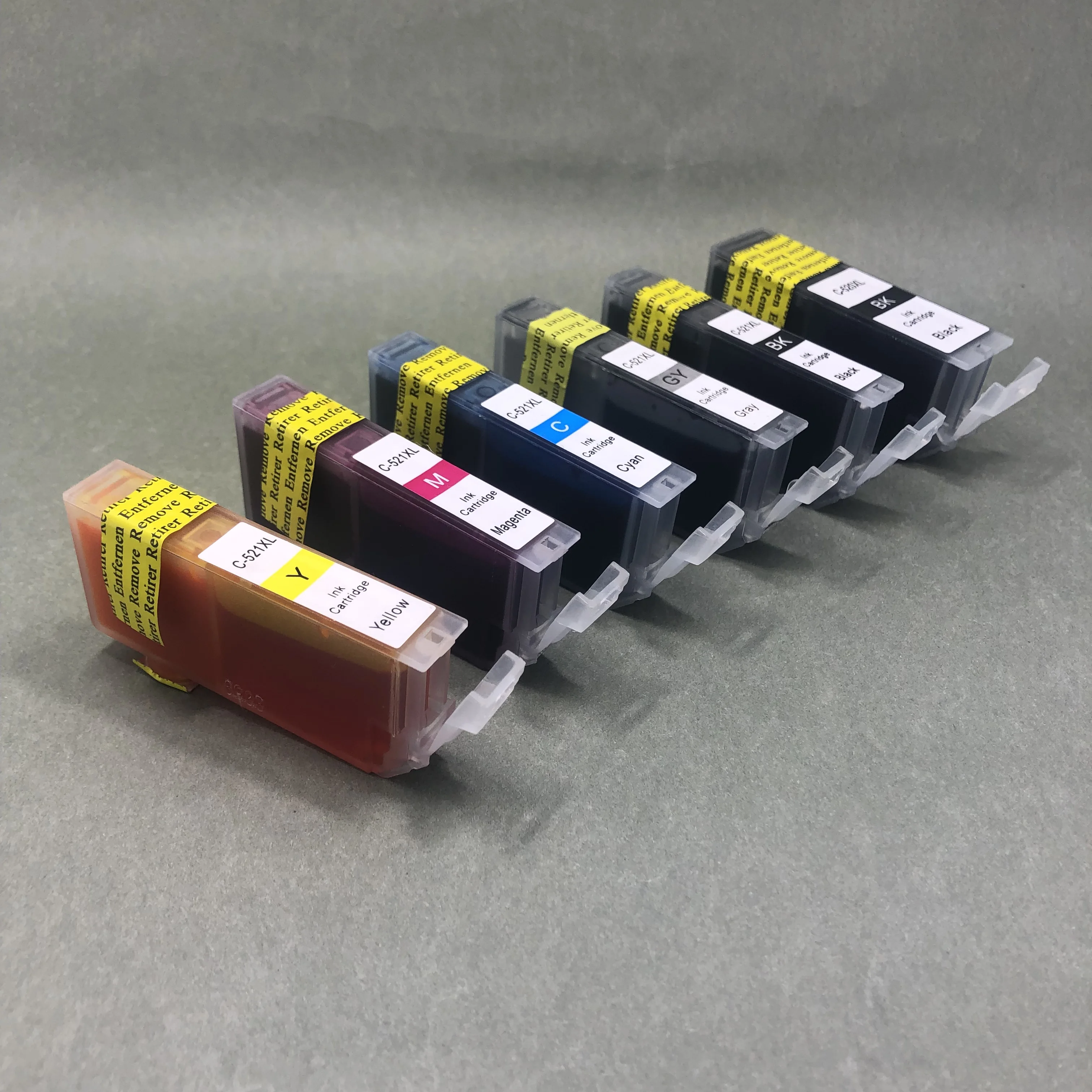 PGI-520 CLI-521 Compatible Ink Cartridge for Canon Pixma MP540 MP550 MP560 MP620 MP630 MP640 MP980 MP990 MX860
PGI-520 CLI-521 Compatible Ink Cartridge for Canon Pixma MP540 MP550 MP560 MP620 MP630 MP640 MP980 MP990 MX860