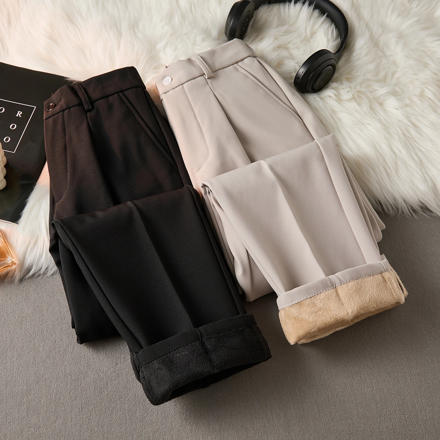 Thiened Fce Men's Busin Casual Long Pants Elastic Waist Straight Leg Trousers Autumn Winter Faion Ci Sle Pure C...
Thiened Fce Men's Busin Casual Long Pants Elastic Waist Straight Leg Trousers Autumn Winter Faion Ci Sle Pure C...